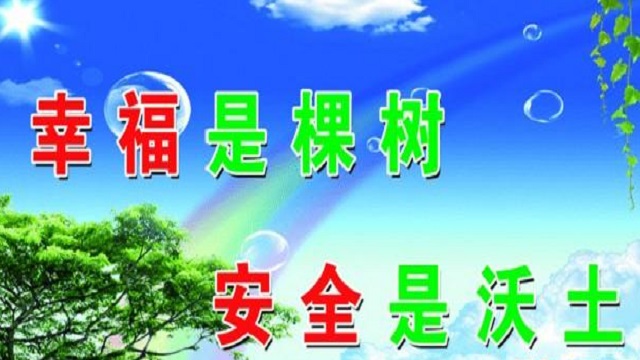 幸福是棵樹，安全是沃土！